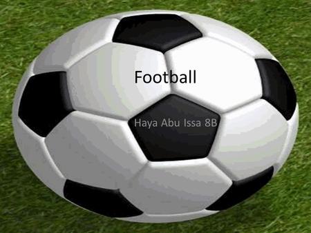 Football Haya Abu Issa 8B.