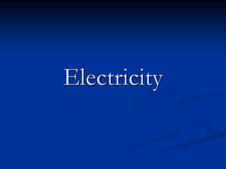 Electricity. Electricity Electric shock happens when a person becomes part of an electrical circuit and the current flows through their body. When an.