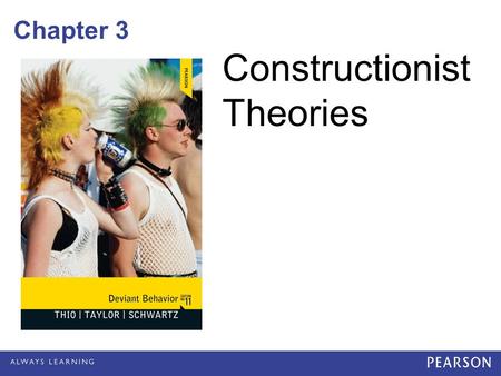 Chapter 3 Constructionist Theories. Introduction Constructionist theories of deviance are less interested in causes –And concentrate on the meanings of.