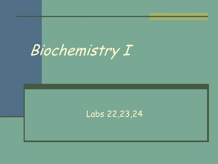 Biochemistry I Labs 22,23,24. Exoenzymes – Lab 22 Bacteria make enzymes to digest macromolecules outside of the cell The smaller sub units of the enzymatic.