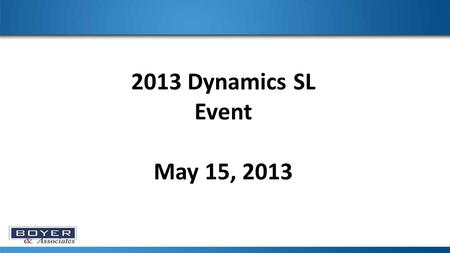 2013 Dynamics SL Event May 15, 2013. As of 5/1/2013 the most recent version of MR is 2012 Rollup 5 Proceed with caution if you choose to update your MR.