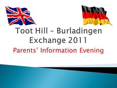 Parents’ Information Evening. 1. Staffing 2. Travel information 3. Itinerary in Germany 4. Packing 5. Emergency contact numbers and safety 6. Code of.