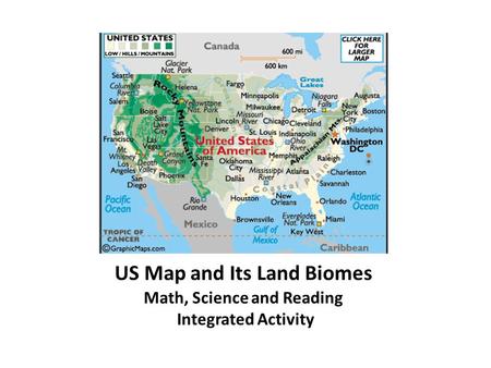 US Map and Its Land Biomes