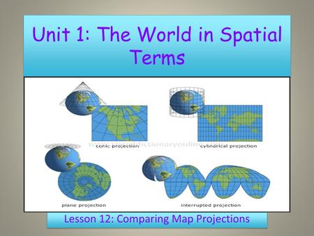 Unit 1: The World in Spatial Terms