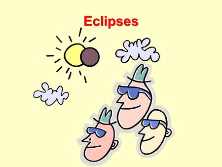 Eclipses What is an eclipse? The total or partial obscuring of one celestial body by another. Eclipses occur when the moon’s orbit which is tilted becomes.