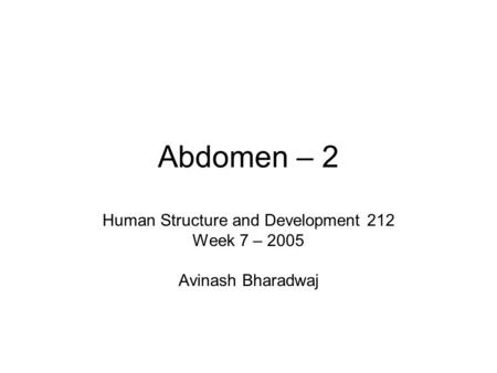 Human Structure and Development 212