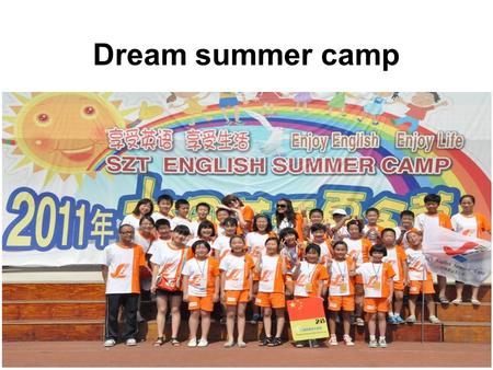 Dream summer camp. What do you usually do during your summer holiday?