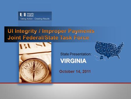 State Presentation:VIRGINIA October 14, 2011.  Separations (SEPs): Root Causes Identified:  Agency Causes  Communication Deficiencies / Internal and.