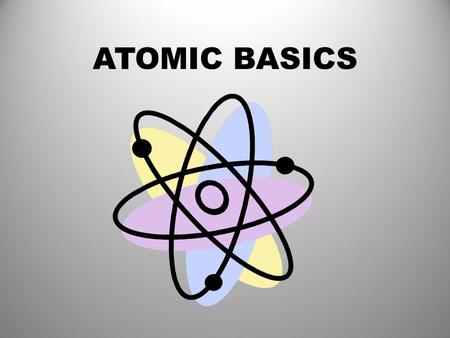 ATOMIC BASICS. ELEMENTS AN ELEMENT IS A SUBSTANCE MADE UP OF ONLY ONE KIND OF ATOM.