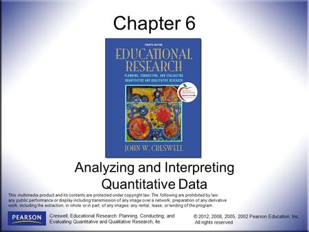 Analyzing and Interpreting Quantitative Data