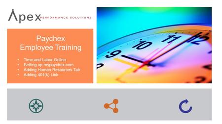 Paychex Employee Training Time and Labor Online