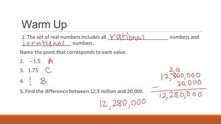 Warm Up. Lesson 22, Analyzing and Comparing Statistical Graphs PROBABILITY AND STATISTICS.