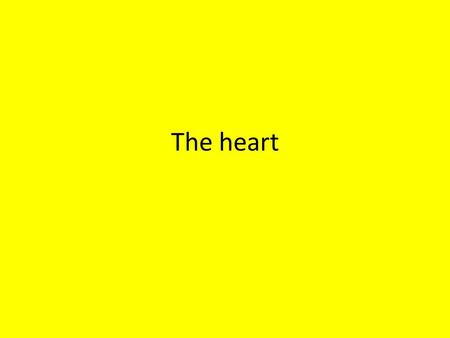 The heart.