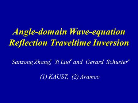 Angle-domain Wave-equation Reflection Traveltime Inversion