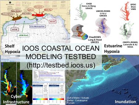 Gulf of Maine / Scituate Harbor - Extratropical Domain Shelf Hypoxia ChesROMS Long & Hood UMCES Estuarine Hypoxia Inundation Cyber Infrastructure IOOS.