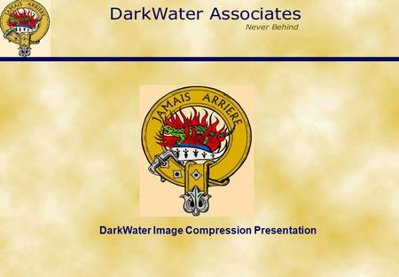 DarkWater Image Compression Presentation. Capable of compressing large and small images. Reduces 190 MB size image by 82 (8,200%) times whilst remaining.
