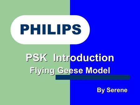 PSK Introduction Flying Geese Model By Serene By Serene PHILIPS.