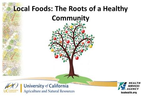 Local Foods: The Roots of a Healthy Community. Nutritional Concerns in Stanislaus Consequences of Obesity: – Heart disease – Type 2 diabetes – Cancers.