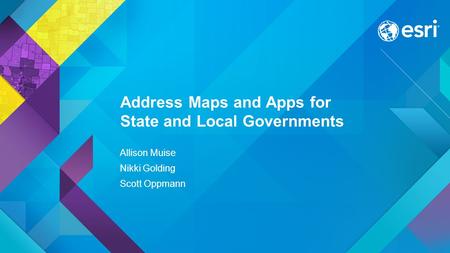 Address Maps and Apps for State and Local Governments