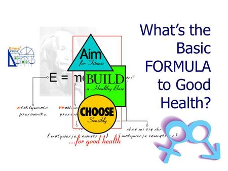 What’s the Basic FORMULA to Good Health?.