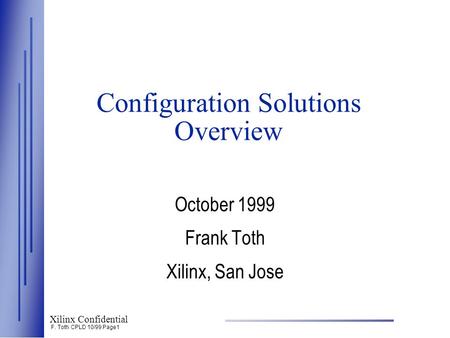 Configuration Solutions Overview