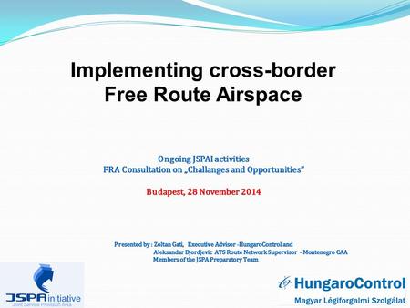 Implementing cross-border Free Route Airspace