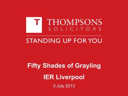 Fifty Shades of Grayling IER Liverpool 3 July 2013.