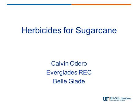 Herbicides for Sugarcane