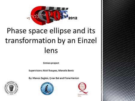 Phase space ellipse and its transformation by an Einzel lens