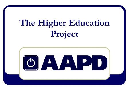 The Higher Education Project. The project’s mission: organizing students with disabilities to create a powerful and influential network to connect, share.