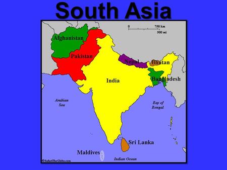 South Asia. I.Physical Geography: A.South Asia is a SUBCONTINENT, a large, relatively self-contained landmass forming a subdivision of a continent. What.