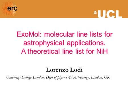 ExoMol: molecular line lists for astrophysical applications