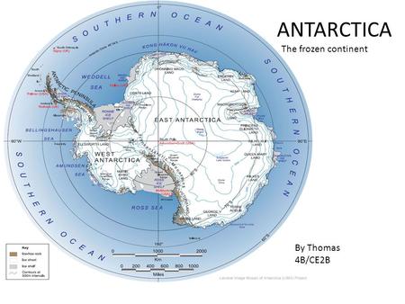 ANTARCTICA The frozen continent By Thomas 4B/CE2B.