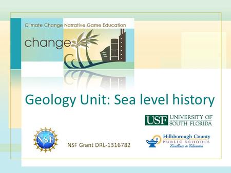 Geology Unit: Sea level history