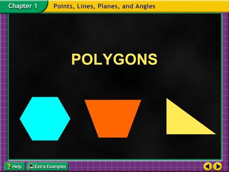 POLYGONS. Polygon : a closed figure formed by coplanar line segments such that: − segments with a common endpoint are non-collinear − each segment intersects.