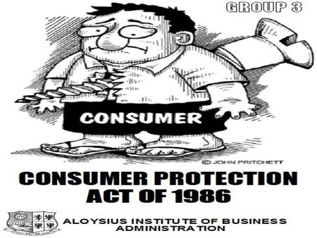 Consumer Protection Act - ppt video online download