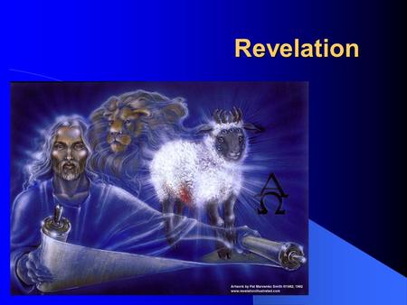 Revelation. Revelation Author: John Written from: Patmos Date: 95 AD? Literary form: Apocalyptic Symbolic language: Lamb, dragon, beast, Babylon, seven.