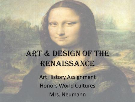 Art & Design of the Renaissance