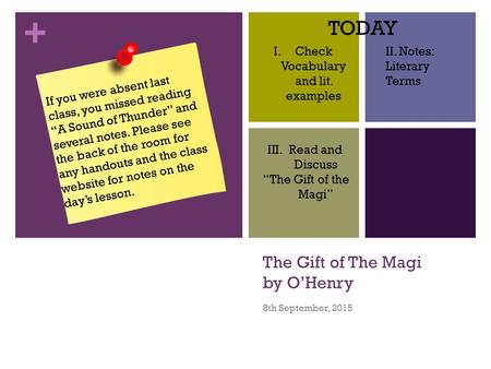 The Gift of The Magi by O’Henry