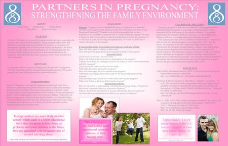 OVERVIEW Partners in Pregnancy is a community program aimed at giving young couples the resources they need with their pregnancy. Young pregnant couples.