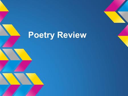 Poetry Review. Miscellaneous Tips Find your learning style and use it to memorize. o If you're visual, make picture notes o If you're auditory, have someone.