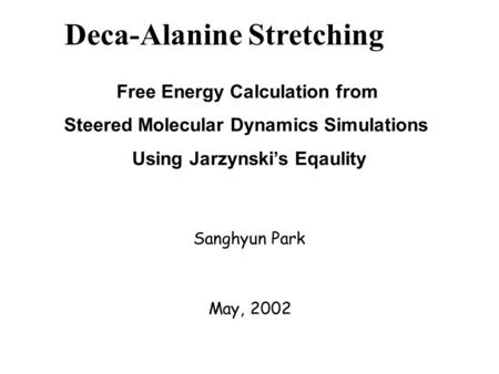 Deca-Alanine Stretching