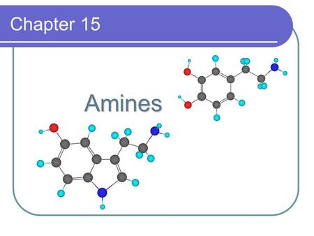 Chapter 15 Amines Amines. Structure & Classification Amines are classified as 1°, 2°, or 3° depending on the number of carbon groups bonded to nitrogen.