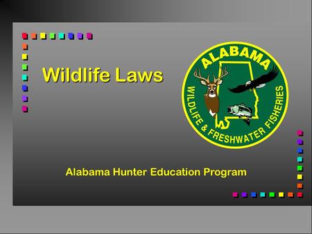 Wildlife Laws Alabama Hunter Education Program.