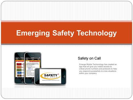 Jessica Dyer Emerge Mobile Tech Emerging Safety Technology.