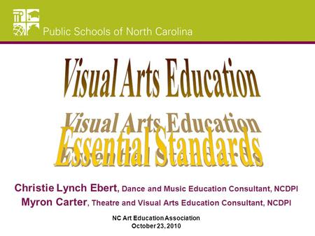 Visual Arts Education Essential Standards