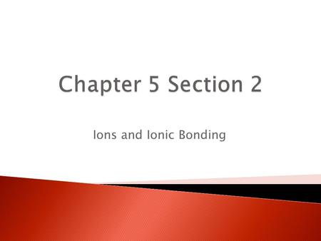 Ions and Ionic Bonding. Atoms that lose their valence electrons to another atom, the valence electrons are transferred from one atom to another. This.