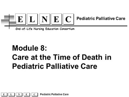 Pediatric Dying and Death