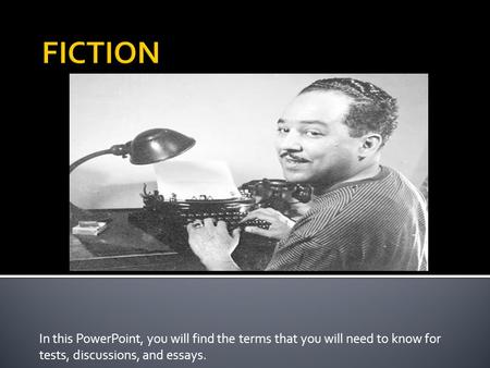 In this PowerPoint, you will find the terms that you will need to know for tests, discussions, and essays.