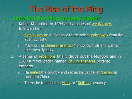 The Rise of the Ming How Did the Ming Dynasty Begin?